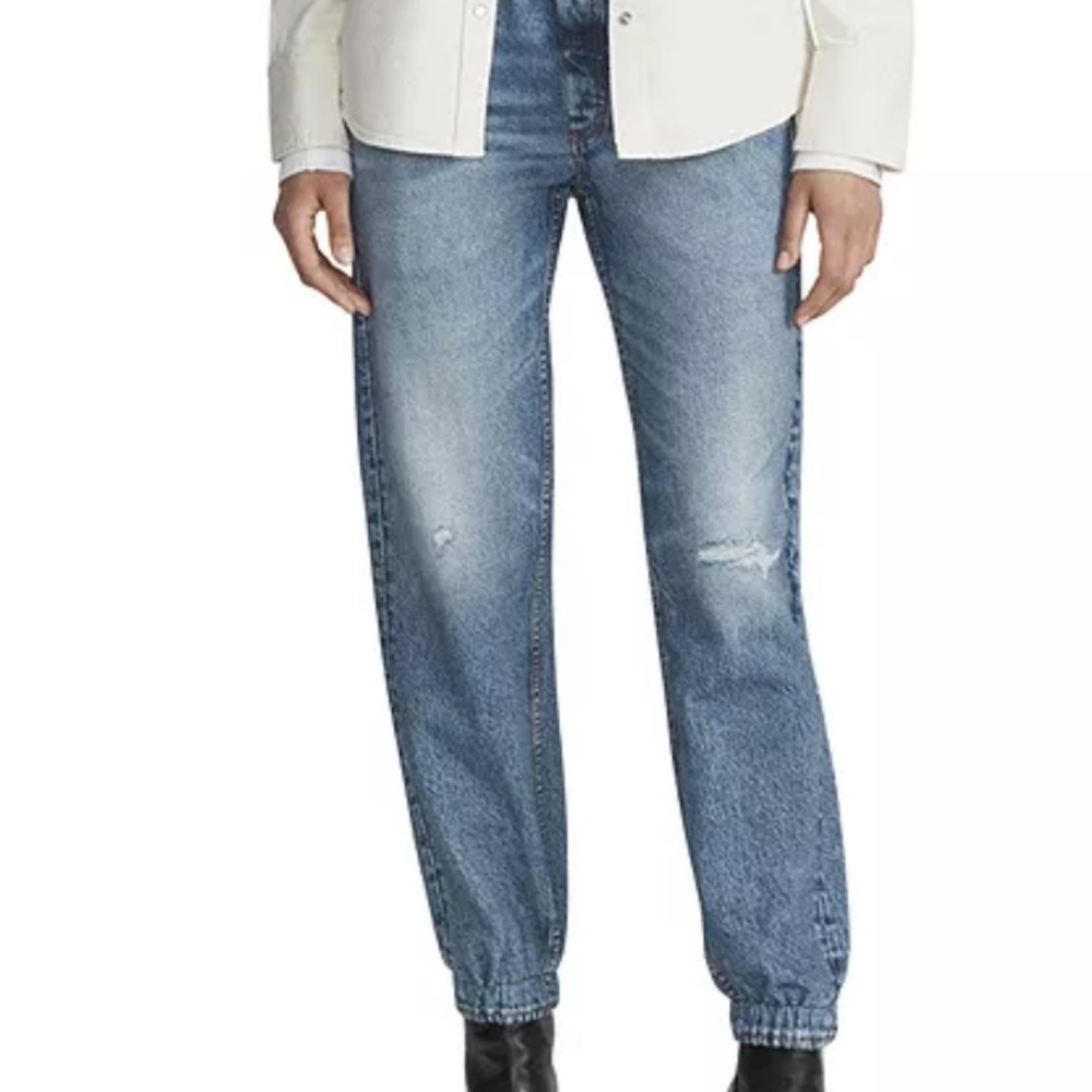 Rag & Bone miramar Jeans Light Blue Distressed Jeans